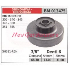 Sprocket SHINDAIWA chainsaw engine 305 340 345 346 350 351 3/8' teeth 6 013475 | Newgardenstore.eu