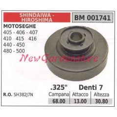 Piñón motor motosierra SHINDAIWA 405 406 407 410 415 416 .325' dientes 7 001741 | Newgardenstore.eu