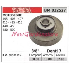 Sprocket SHINDAIWA chainsaw engine 405 406 407 410 415 416 3/8' teeth 7 012527 | Newgardenstore.eu