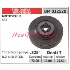 Piñón motor motosierra SHINDAIWA 488 .325' dientes 7 012520 | Newgardenstore.eu