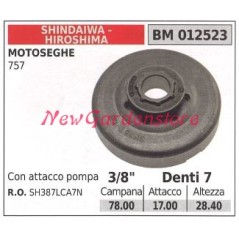 SHINDAIWA chainsaw engine sprocket 757 3/8' teeth 7 012523