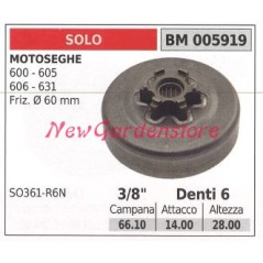 Piñón SÓLO para motor de motosierra 600 605 606 631 3/8' dientes 6 005919 | Newgardenstore.eu