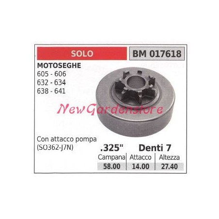 Pignon UNIQUEMENT pour moteur de tronçonneuse 605 606 632 634 638 641.325' dents 7 017618 | Newgardenstore.eu