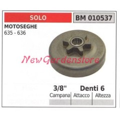 Piñón motor motosierra SOLO 635 636 3/8' dientes 6 010537