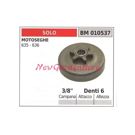 Pignon de moteur de tronçonneuse UNIQUEMENT 635 636 3/8' dents 6 010537 | Newgardenstore.eu