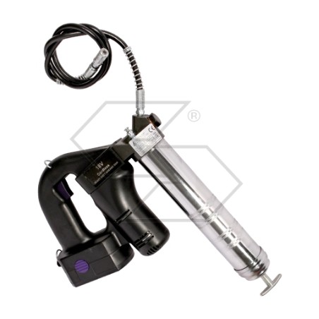 18 volt battery-operated grease gun 220V battery charger head with lever | Newgardenstore.eu