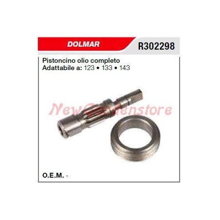 DOLMAR chainsaw oil plunger 123 133 143 R302298 | Newgardenstore.eu