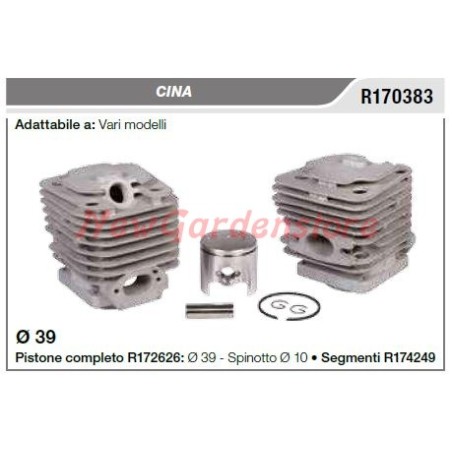 CINA piston cylindrique divers modèles R170383 | Newgardenstore.eu