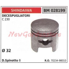 Pistone con segmenti SHINDAIWA decespugliatore C230 028199 | Newgardenstore.eu