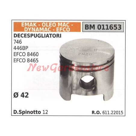 Piston de débroussailleuse 746 446BP EFCO 8460 EFCO 8465 Ø 42 mm EMAK 011653 | Newgardenstore.eu