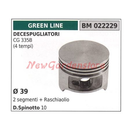 Piston de débroussailleuse CG 335B 4 temps Ø 39mm GREENLINE 022229 | Newgardenstore.eu