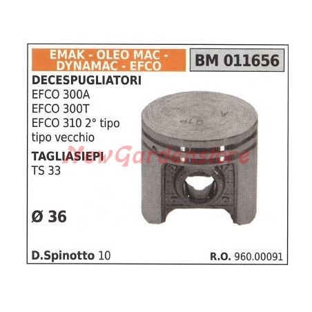 EFCO 300A EFCO 300T brushcutter piston TS 33 Ø 36mm EMAK 011656 | Newgardenstore.eu