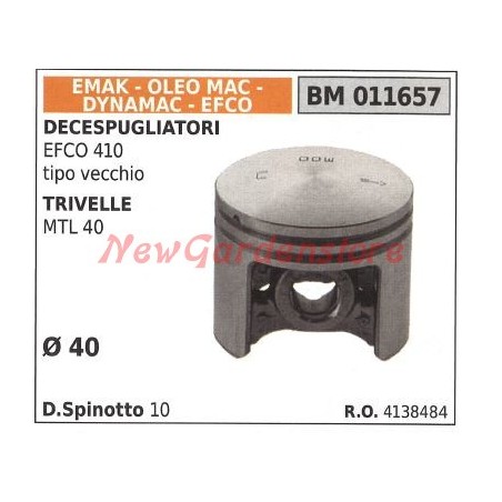 EFCO 410 brushcutter piston MTL 40 Ø 40mm EMAK 011657 | Newgardenstore.eu