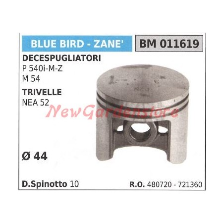 Brushcutter piston P 540i - M - Z M 54 BLUEBIRD Ø 44 mm 011619 | Newgardenstore.eu
