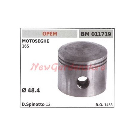 Piston de tronçonneuse OPEM segments et sseeger 165 011719