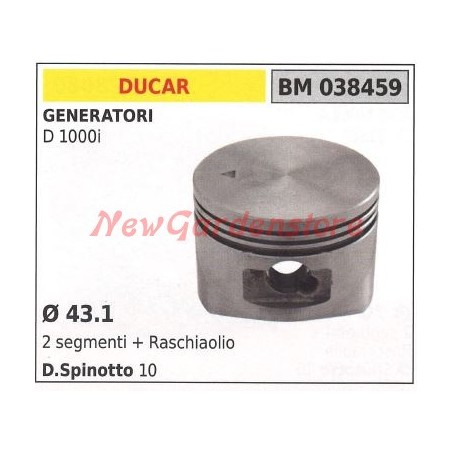 Piston générateur D 1000i Ø 43.1 mm DUCAR 038459 | Newgardenstore.eu