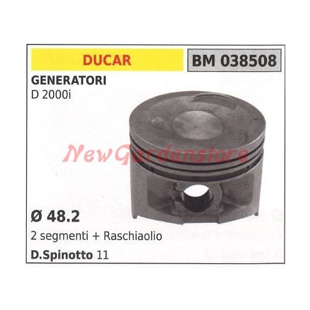 Piston générateur D 2000 i Ø 48.2 mm DUCAR 038508 | Newgardenstore.eu