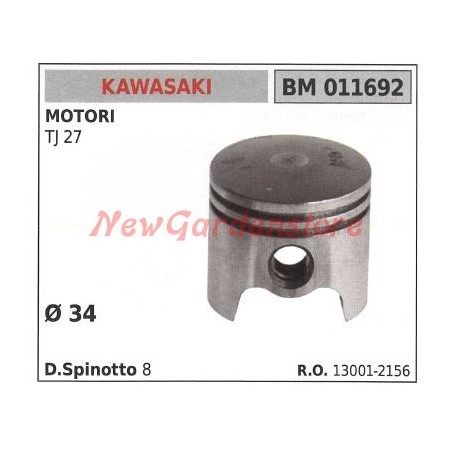 KAWASAKI piston pour taille-haie TJ27 011692 | Newgardenstore.eu