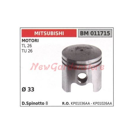 MITSUBISHI Mähkolben TL26 TU26 011715 | Newgardenstore.eu