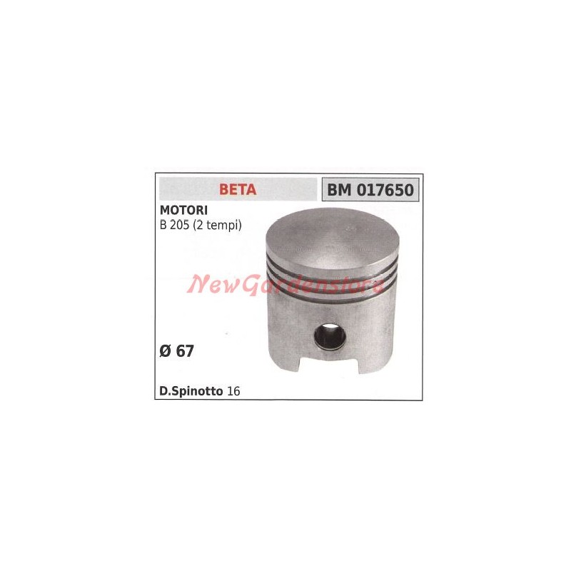 B 205 engine piston 67 mm diameter BETA 017650