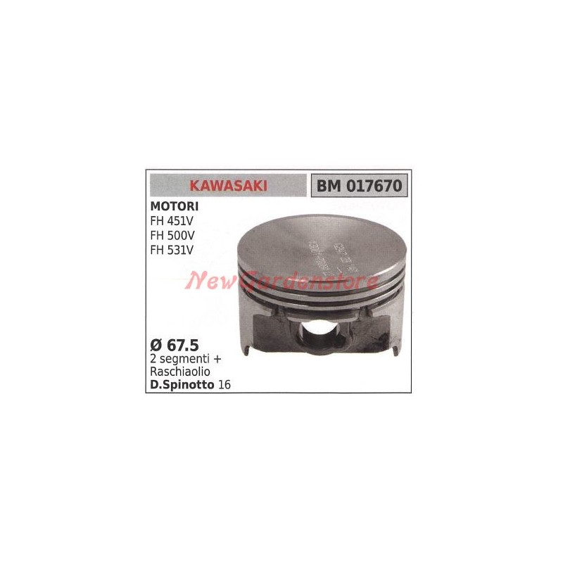 Pistón motor FH 451V FH 500V FH 531V Ø  67,5mm KAWASAKI 017670