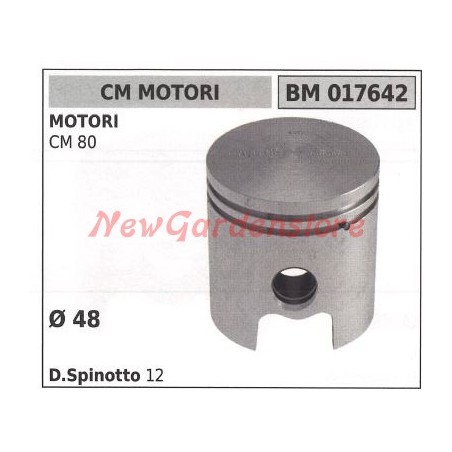 CM 80 lawnmower mower engine piston Ø 48mm CM ENGINES 017642 | Newgardenstore.eu