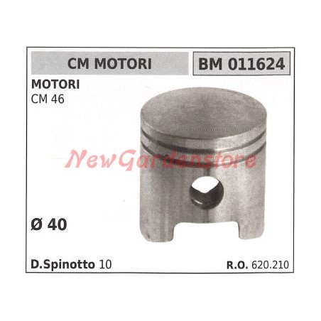 Piston moteur tondeuse Ø 40mm CM MOTORI 011624 | Newgardenstore.eu