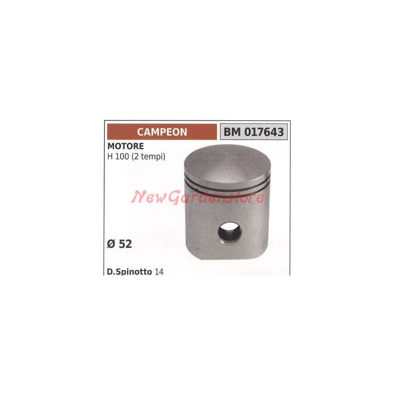 Moteur de tondeuse à gazon piston tondeuse Ø  52mm CAMPEON 017643