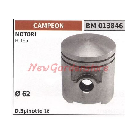 Lawn mower motor piston Ø 62mm CAMPEON 013846 | Newgardenstore.eu