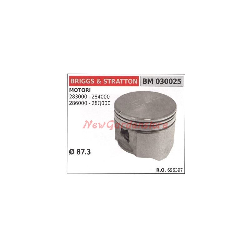 Piston de moteur de tondeuse BRIGGS & STRATTON Ø  87.3mm 030025