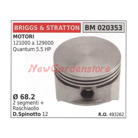 BRIGGS & STRATTON Rasenmähermotor Kolben Ø 44mm 020353 | Newgardenstore.eu