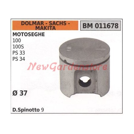 Pistón motosierra 100S PS 33 Ø 37 mm DOLMAR 011678 | Newgardenstore.eu