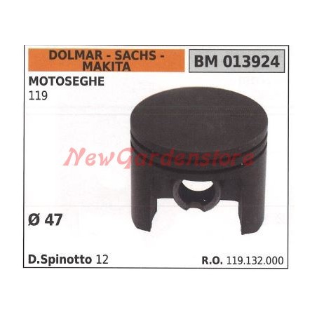 Pistón motosierra 119 Ø 47 mm DOLMAR 013924 | Newgardenstore.eu