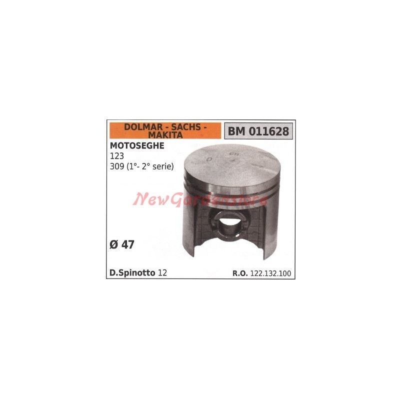 Piston pour tronçonneuse 123 309 Ø  47 mm DOLMAR 011628