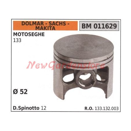 Pistón de motosierra 133 Ø 52 mm DOLMAR 011629 | Newgardenstore.eu