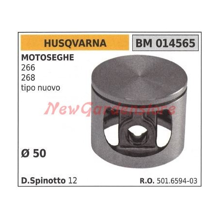 Chainsaw piston 266 268 new type Ø 50mm HUSQVARNA 014565 501659403 | Newgardenstore.eu