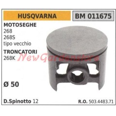 Pistón de motosierra 268 268S tipo antiguo 268K Ø  50mm HUSQVARNA 011675