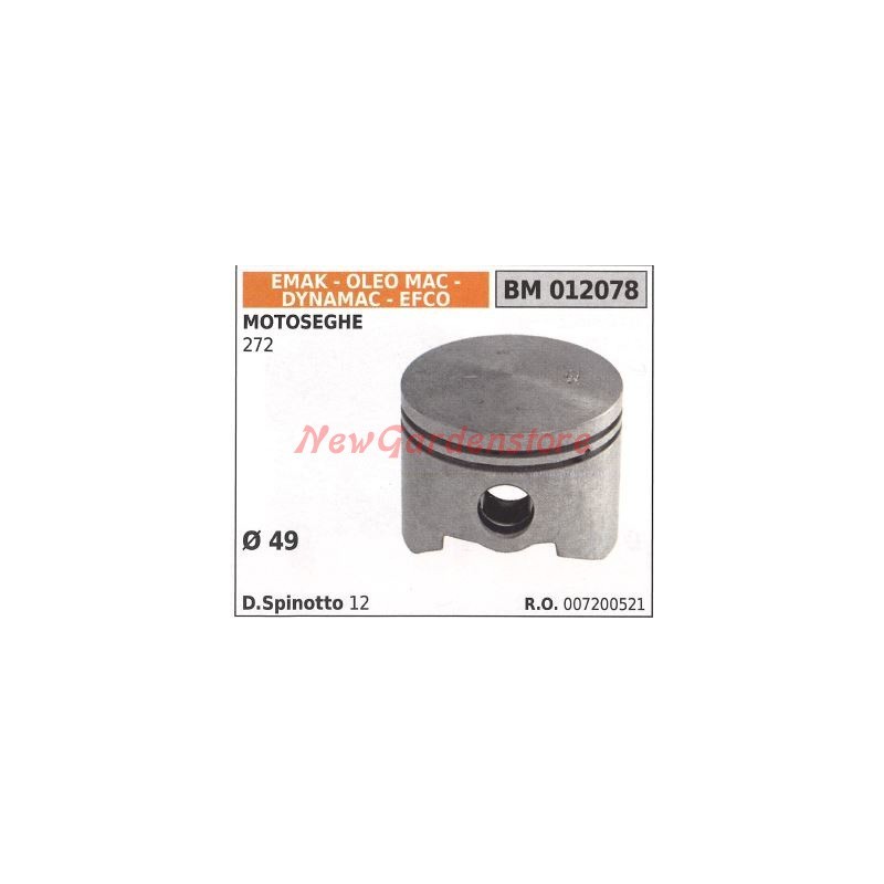 EMAK chainsaw piston 272 Ø  49mm 012078