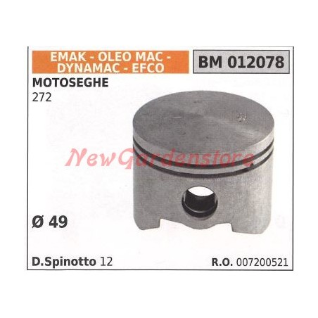 EMAK chainsaw piston 272 Ø 49mm 012078 | Newgardenstore.eu