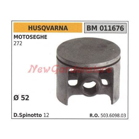 HUSQVARNA Kettensägenkolben 272 Ø 52mm 011676 | Newgardenstore.eu