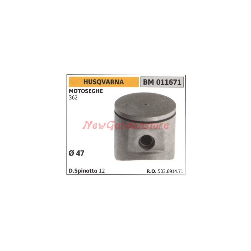 Chainsaw piston 362 Ø  47mm HUSQVARNA 011671