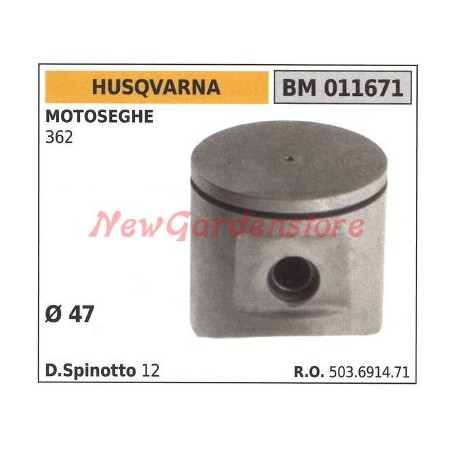 Chainsaw piston 362 Ø 47mm HUSQVARNA 011671 | Newgardenstore.eu