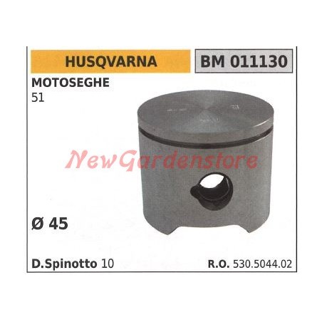 Émbolo motosierra 51 Ø 44mm HUSQVARNA 011130 | Newgardenstore.eu