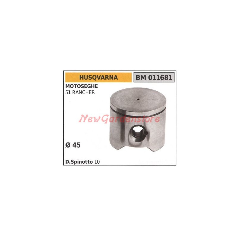 Piston de tronçonneuse 51 RANCHER Ø 45mm HUSQVARNA 011681