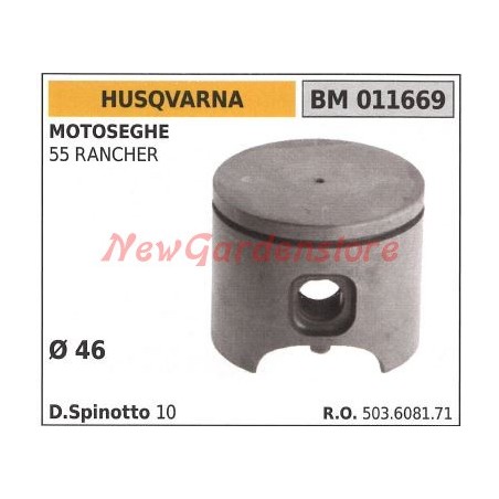 Émbolo motosierra 55 RANCHER Ø 46mm HUSQVARNA 011669 | Newgardenstore.eu