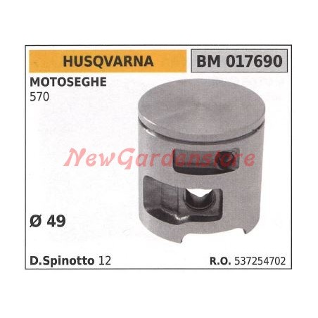 Émbolo motosierra 570 Ø 49mm HUSQVARNA 017690 | Newgardenstore.eu