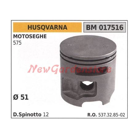 575 Ø 51mm HUSQVARNA chainsaw piston 017516 | Newgardenstore.eu