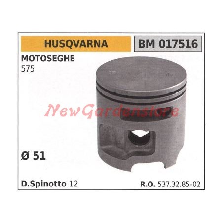 Piston de tronçonneuse 575 Ø 51mm HUSQVARNA 017516 | Newgardenstore.eu