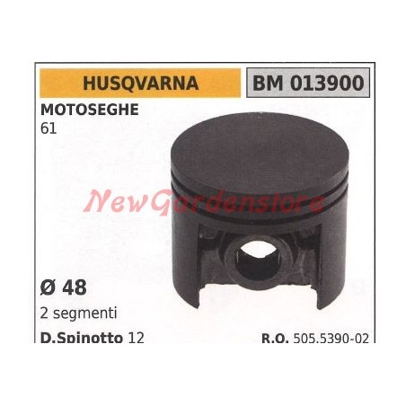 Chainsaw piston 61 Ø 48mm HUSQVARNA 013900 | Newgardenstore.eu