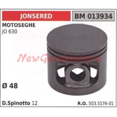 Pistone segmenti motosega JO 630 Ø 48mm JONSERED 503517401 | Newgardenstore.eu